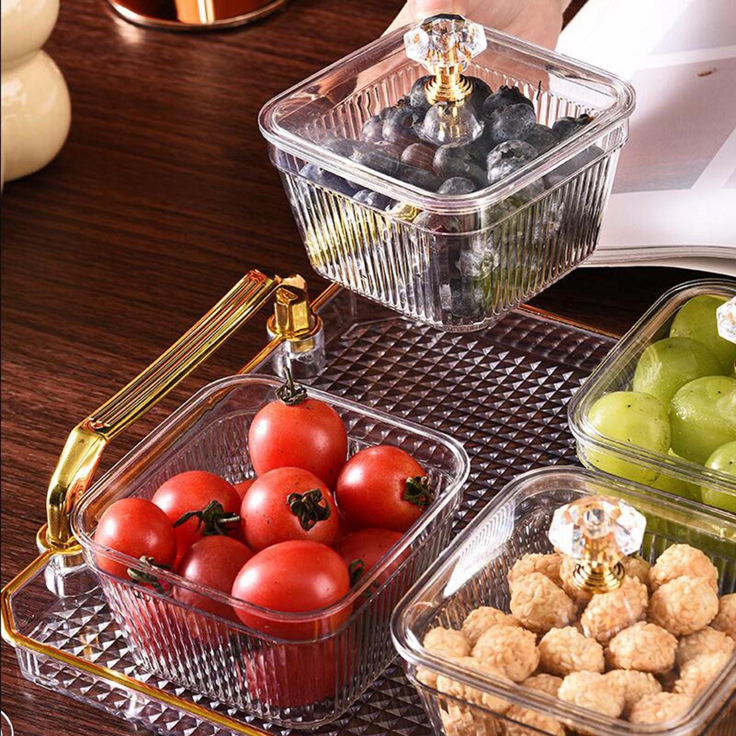 ZS - Condiment Bowl Set With Tray