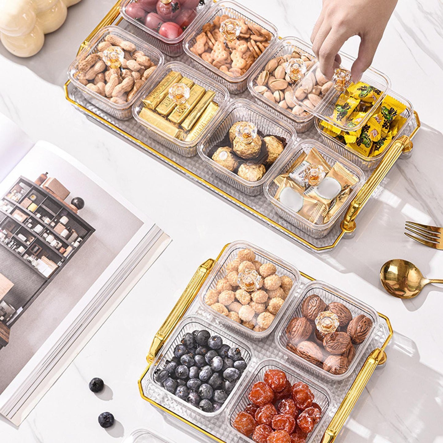 ZS - Condiment Bowl Set With Tray