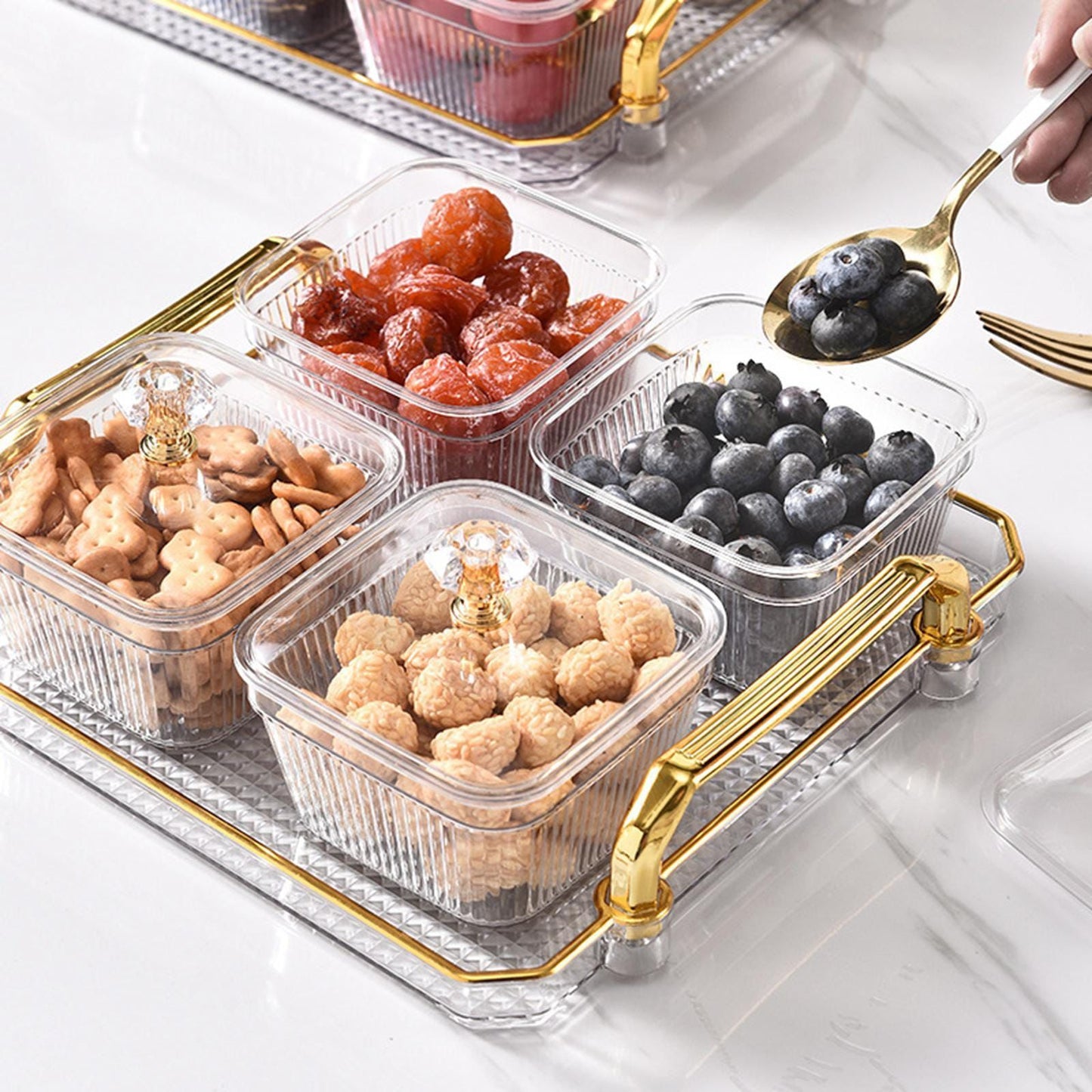 ZS - Condiment Bowl Set With Tray