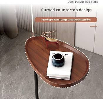 ZS - Luxurious Side Table Teardrop Shape