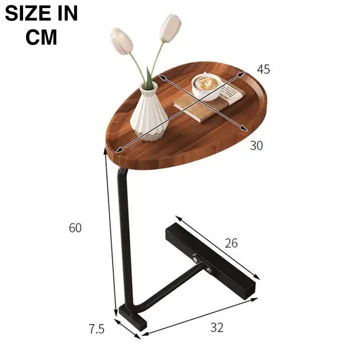 ZS - Luxurious Side Table Teardrop Shape