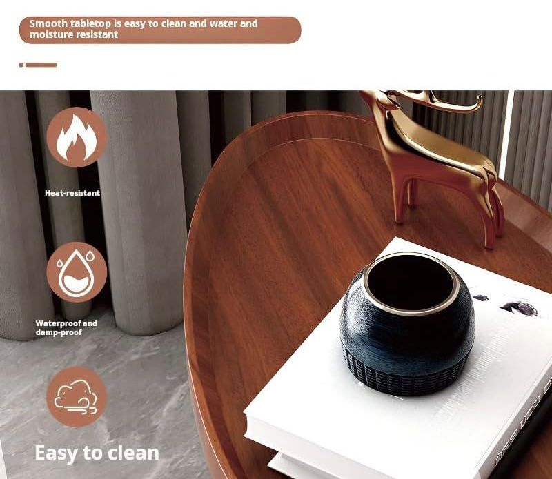 ZS - Luxurious Side Table Teardrop Shape