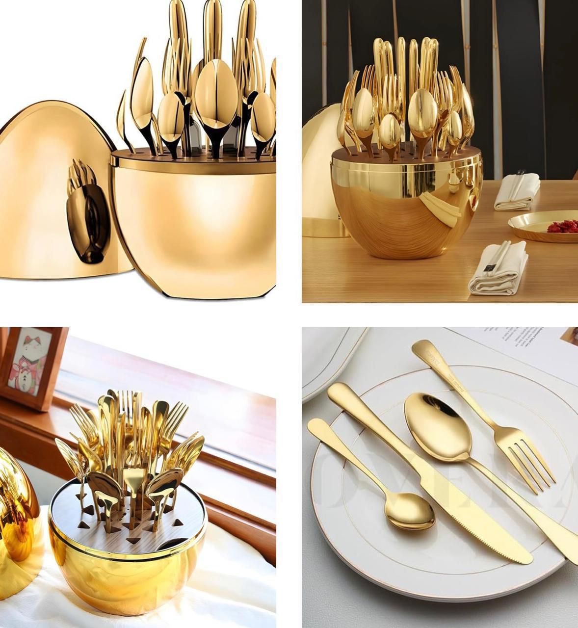 ZS - Egg Shaped Cutlery Set 24pcs