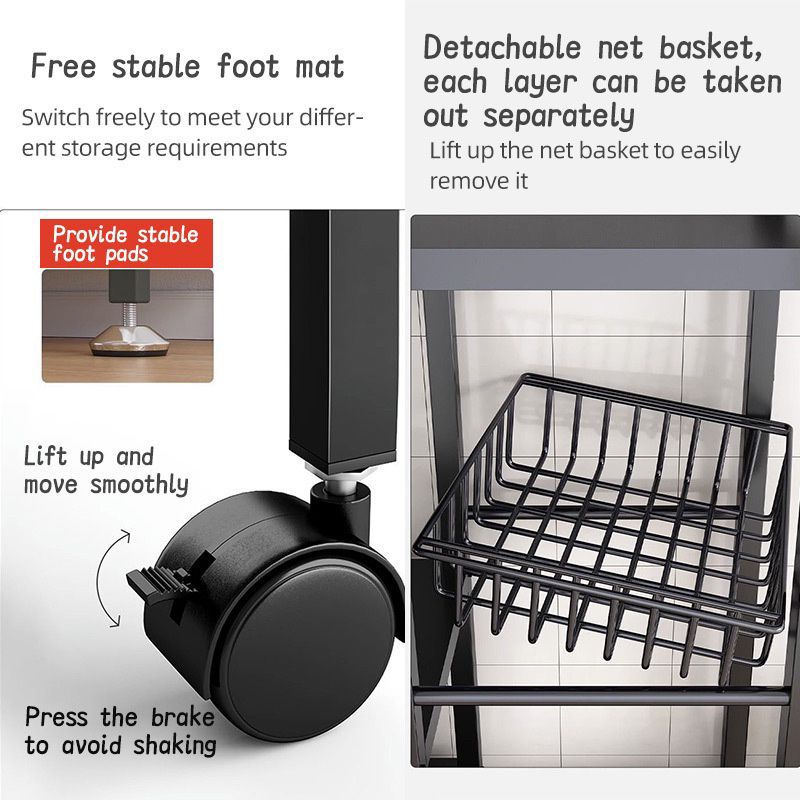 ZS - 4 Tier Multi Functional Storage Shelf