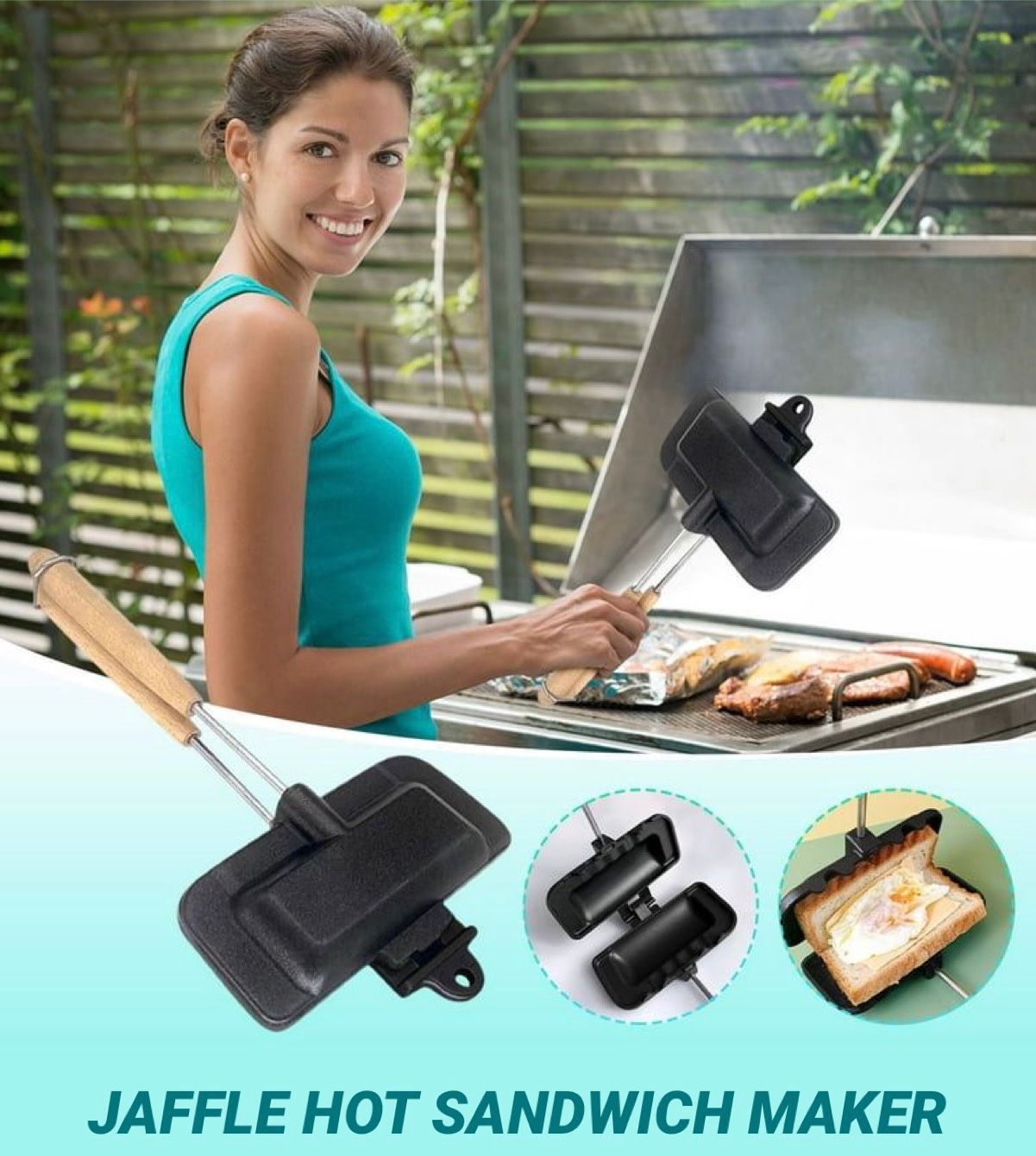 ZS - Jaffle Hot Sandwich Maker Non-Stick