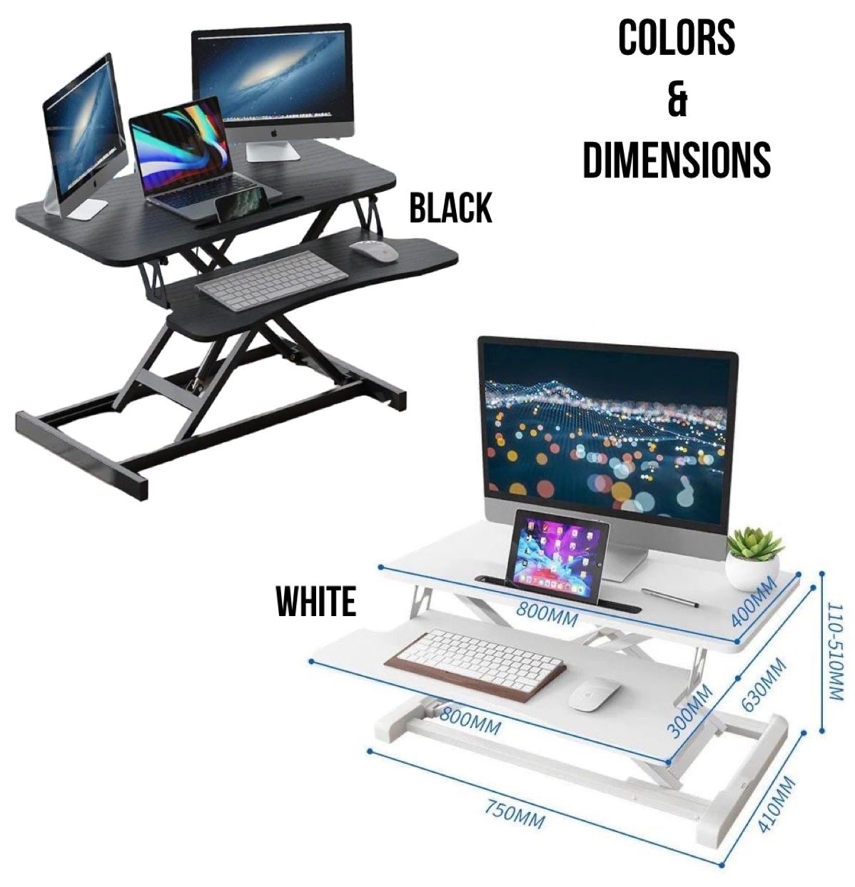 ZS - Sit and Stand Modern Workstation