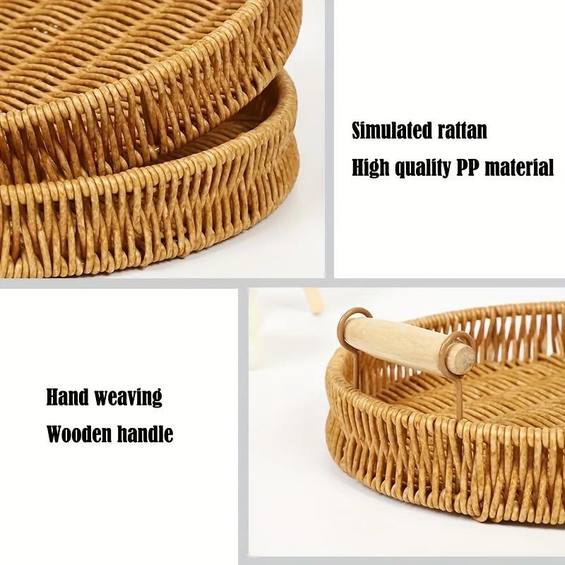 ZS - 3pcs Woven Tray Set
