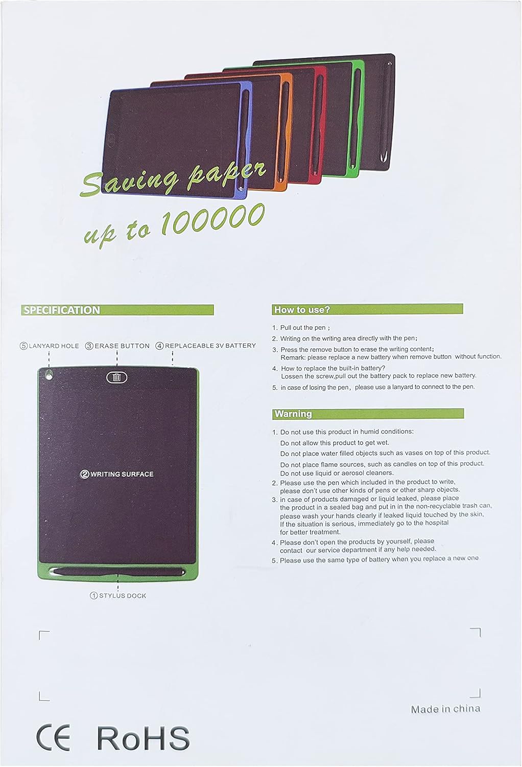 ZS - 10 INCH LCD WRITING TABLET