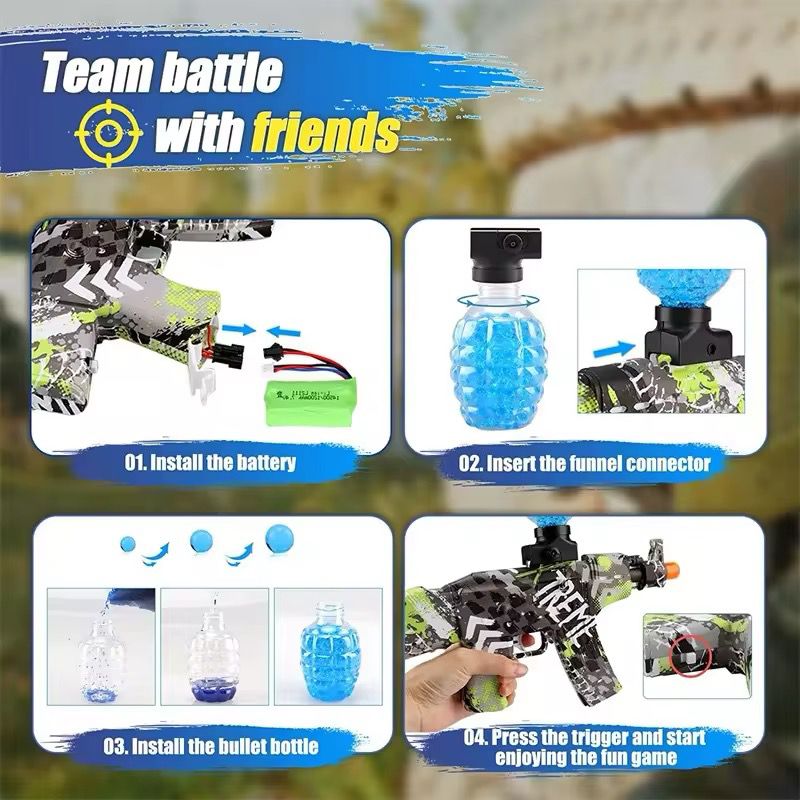 ZS - Combat Gun Gel Ball Blaster Rechargeable