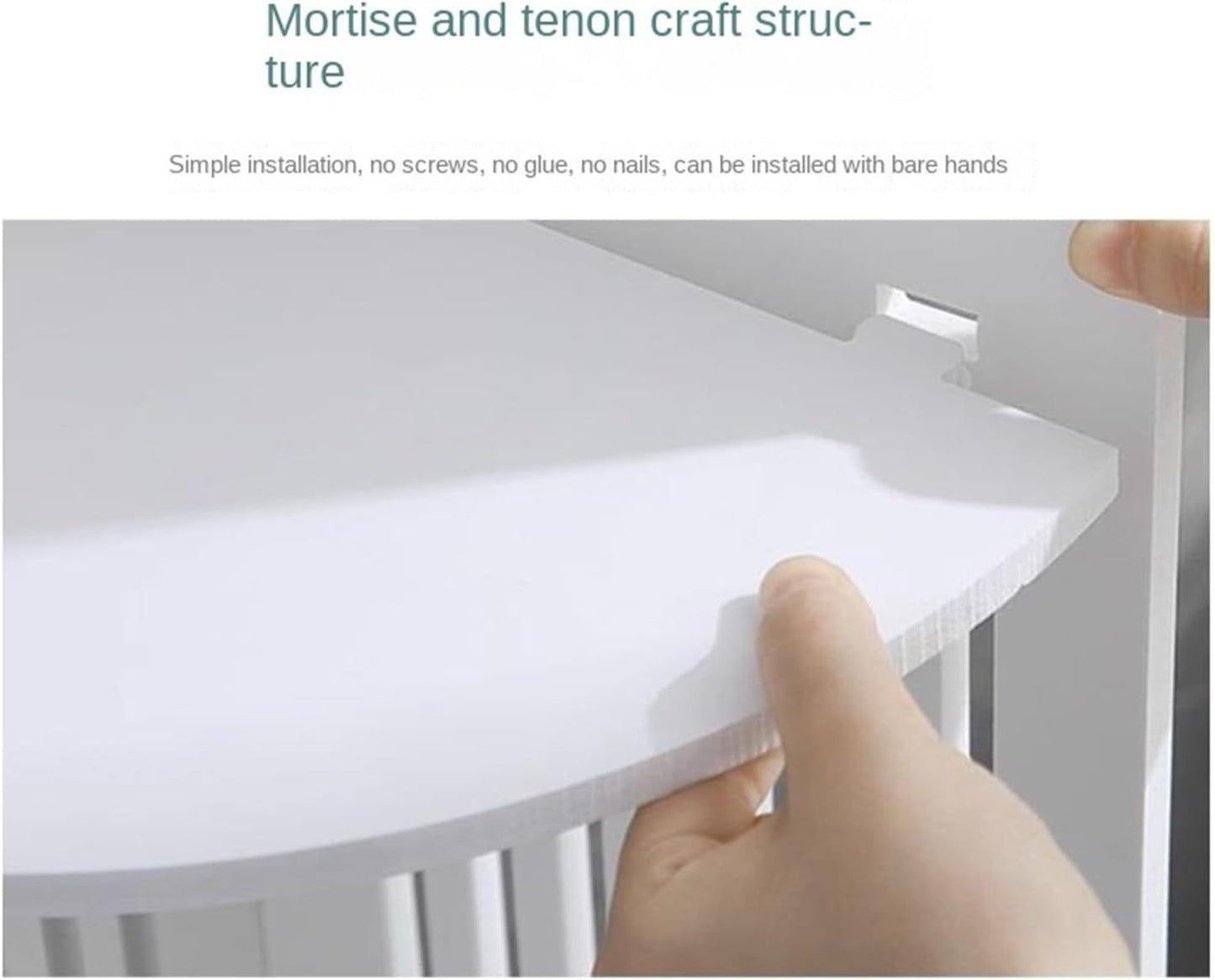 ZS - 4 Tier Corner Shelf Stand PVC Corner Bathroom Shelf