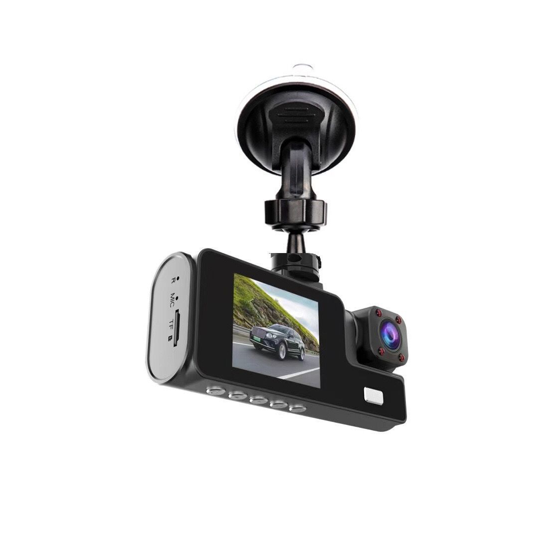 ZS - DUAL DASHCAM HD 1080P Triple Lens Reverse Park Monitor Car DVR viidure