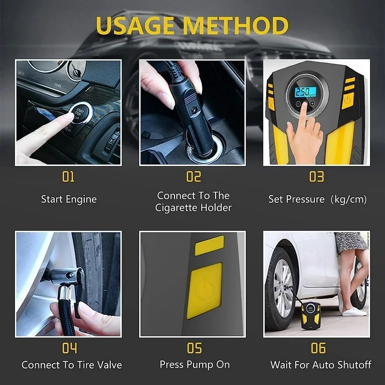 ZS - Digital Air Compressor Portable Tyre Inflator