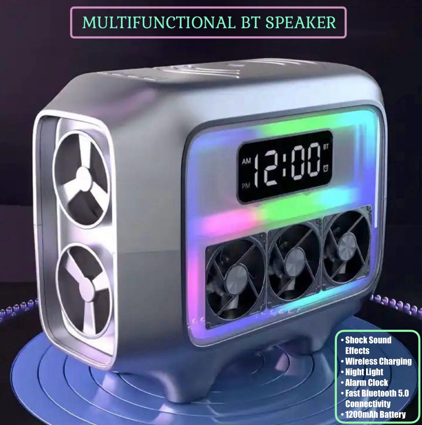 ZS - Bluetooth Speaker with wireless charging station