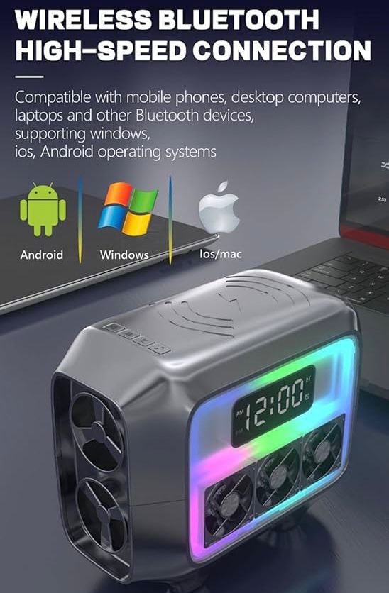 ZS - Bluetooth Speaker with wireless charging station