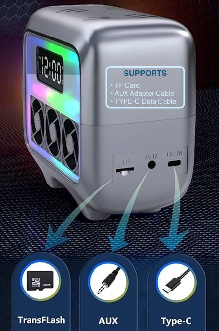 ZS - Bluetooth Speaker with wireless charging station