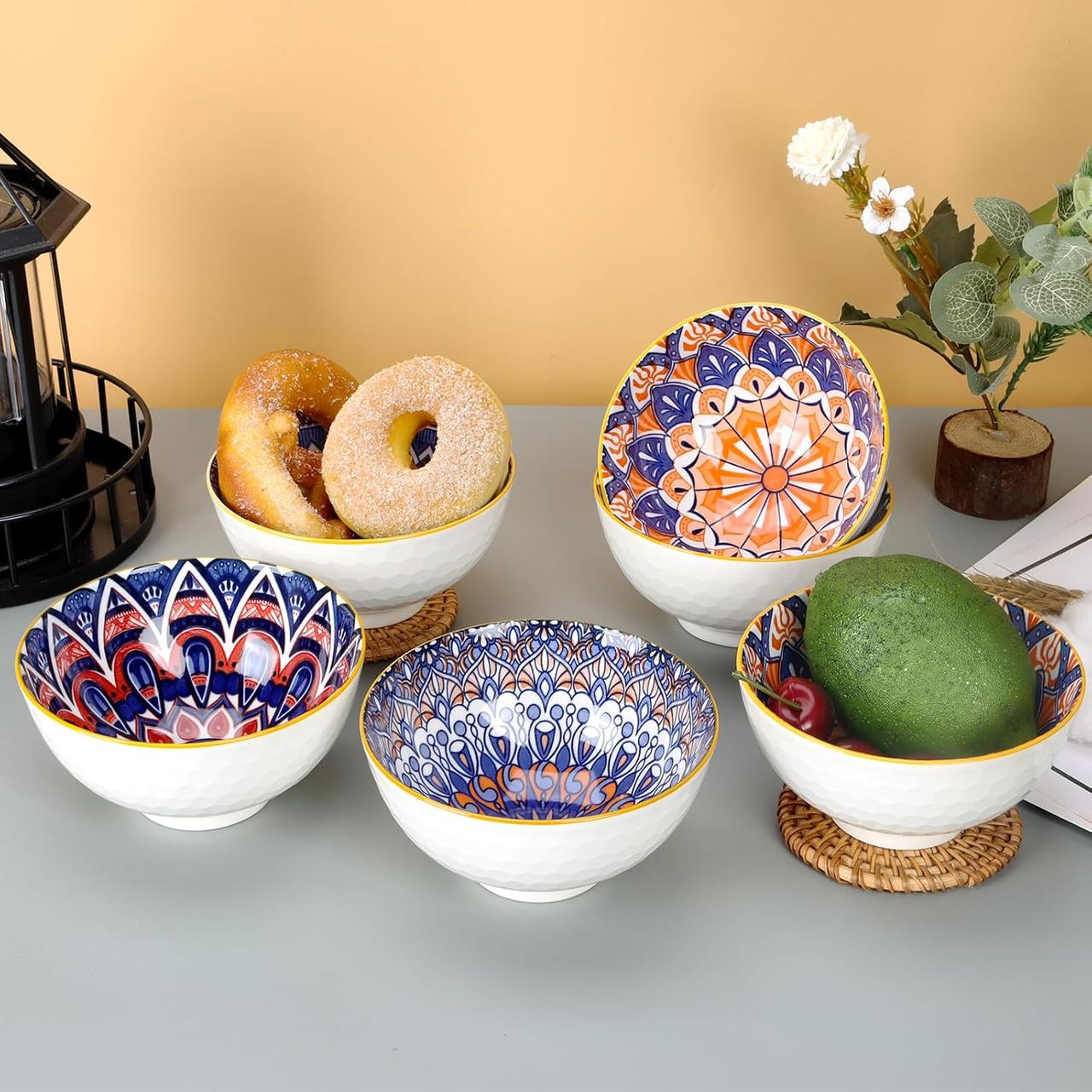 ZS - SET OF 6 COLOURFUL BOWLS