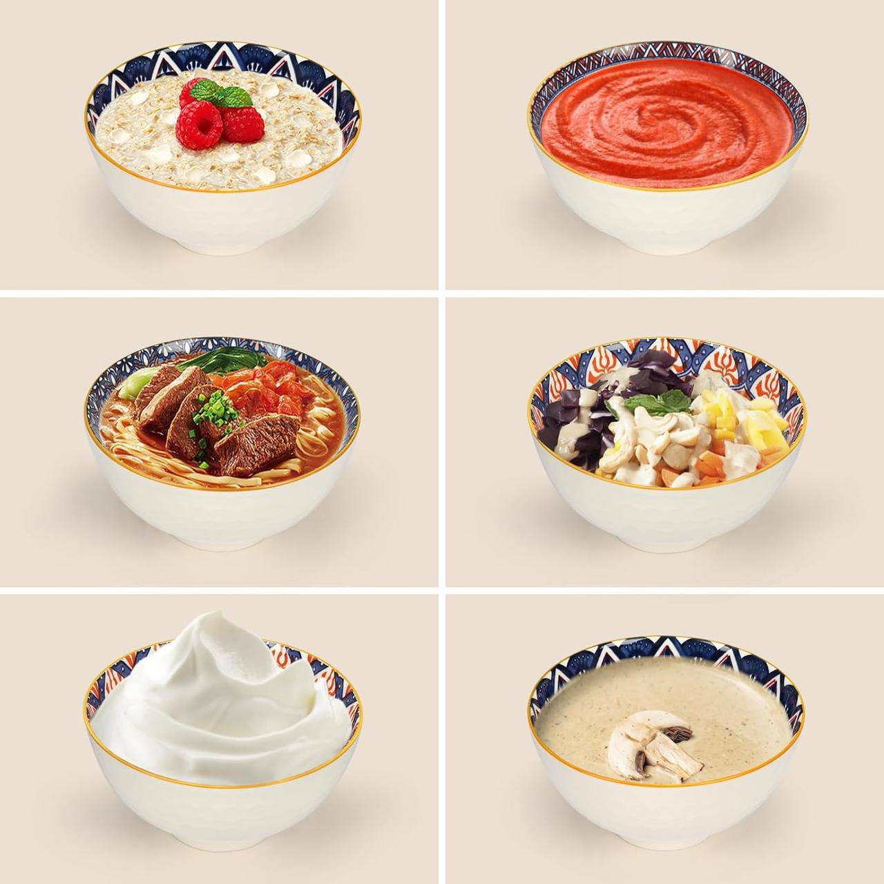 ZS - SET OF 6 COLOURFUL BOWLS