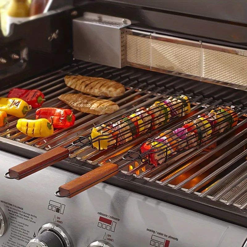 ZS - Kebab BBQ Basket 2pcs Set