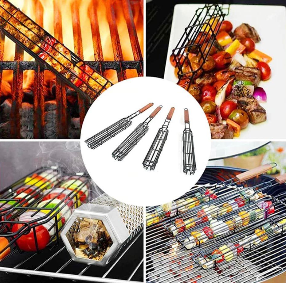 ZS - Kebab BBQ Basket 2pcs Set