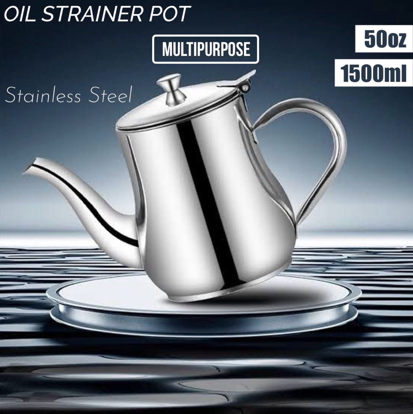 ZS - Multi-Purpose Oil Strainer Pot 1500ml