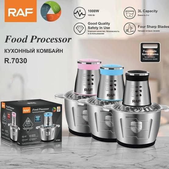 ZS - RAF 3L SS Electric Meat Grinder / Food Processor