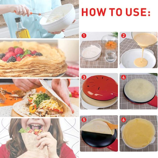 ZS - RAF Household Convenient Electric Cordless Crepe And Pancake Maker