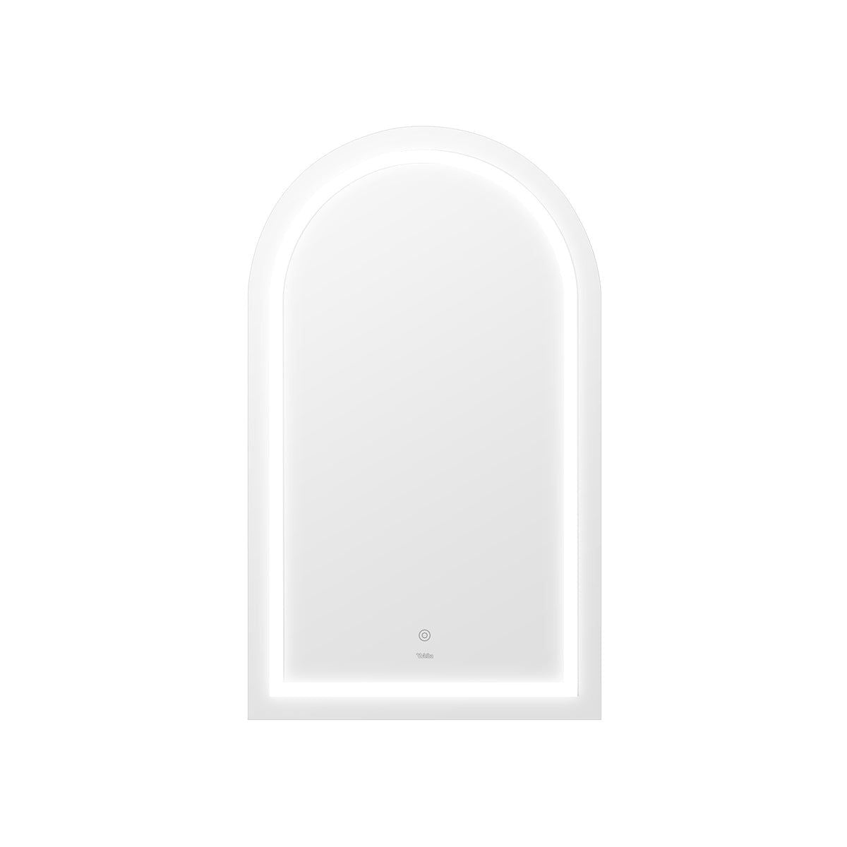 ZS - Frameless Arched Bathroom Mirror 110 x 70 cm with LED lighting