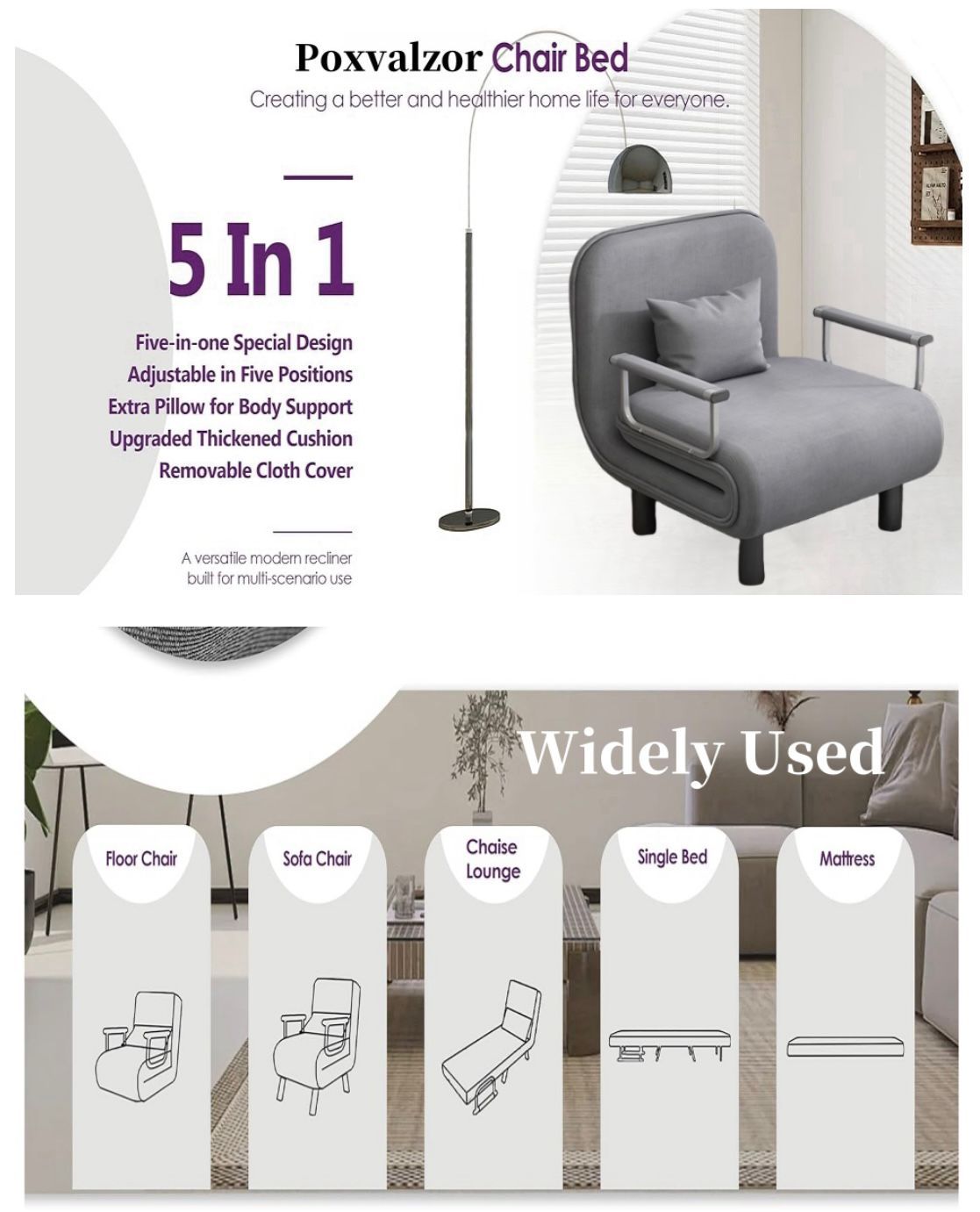 ZS - 5 in 1 Folding Sofa Bed