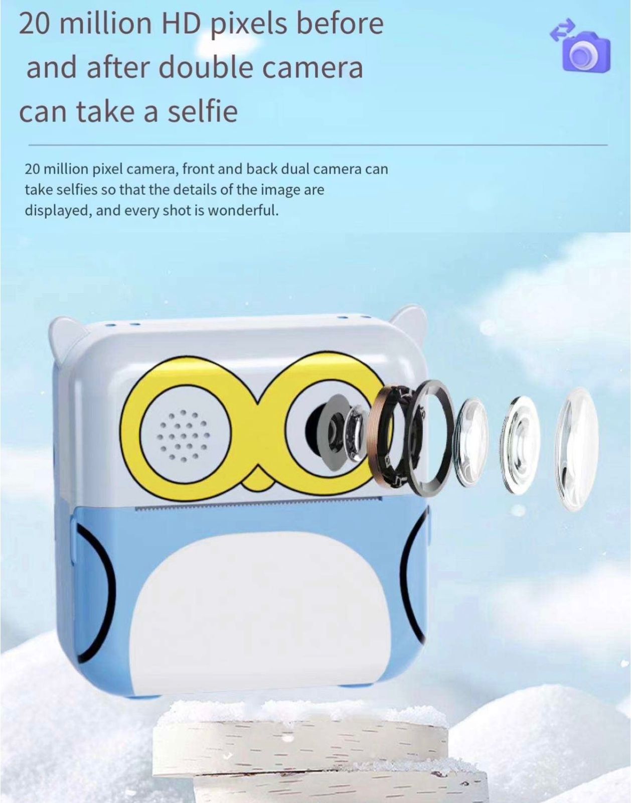 ZS - Instant Printer Camera