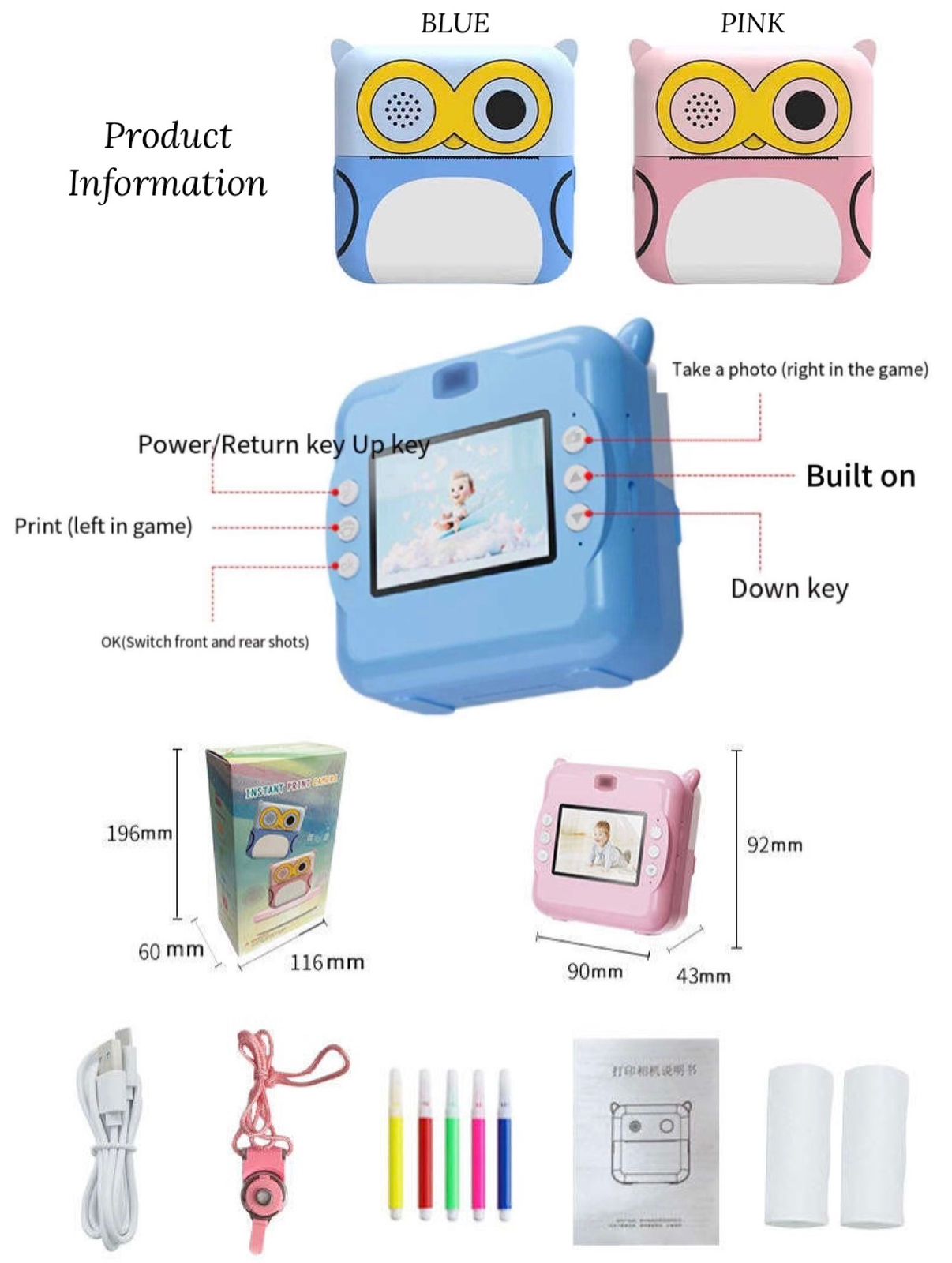 ZS - Instant Printer Camera