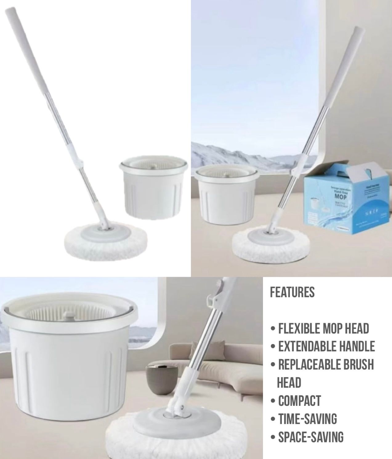 ZS - Spin-Mop & Bucket 2 Mop Pads