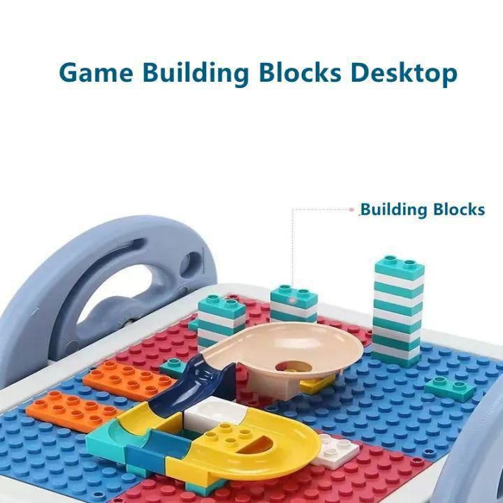 ZS - Toddler Activity Desk with Chair & Blocks 3 in 1