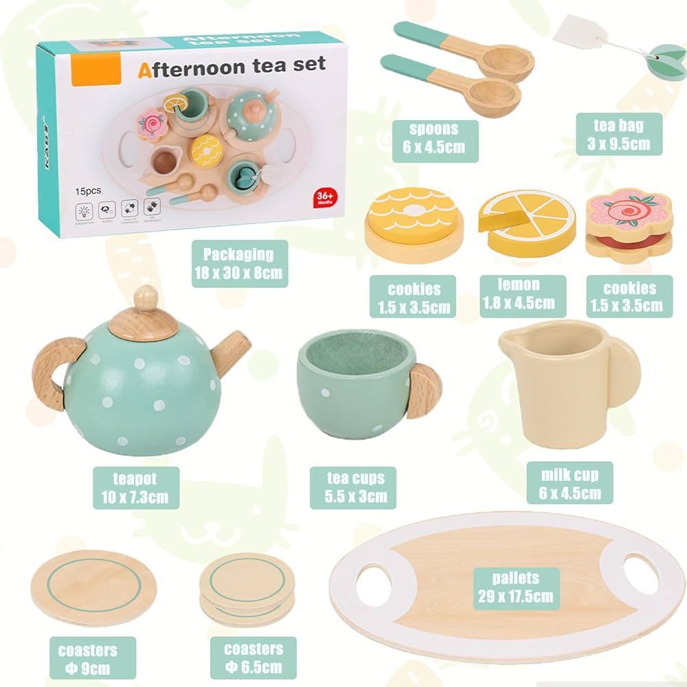 ZS - Kiddies Wooden Tea Set