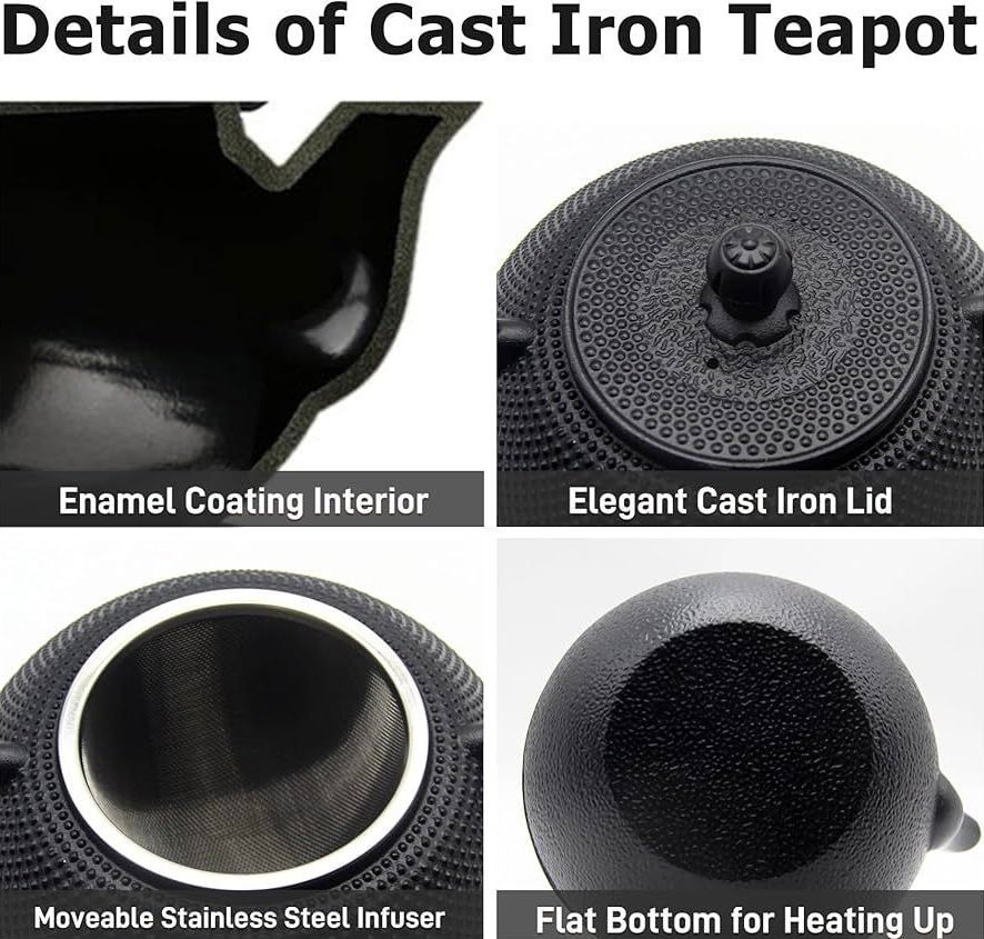 ZS - Cast Iron Kettle with Pot Mat