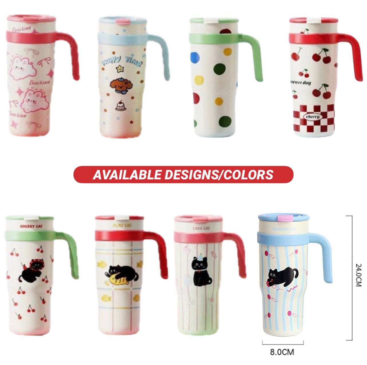 ZS - 1200ml Printed Travel Tumbler Flask