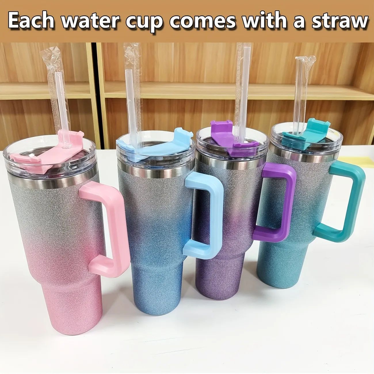 ZS - 1200ml Glittering Travel Tumbler Flask