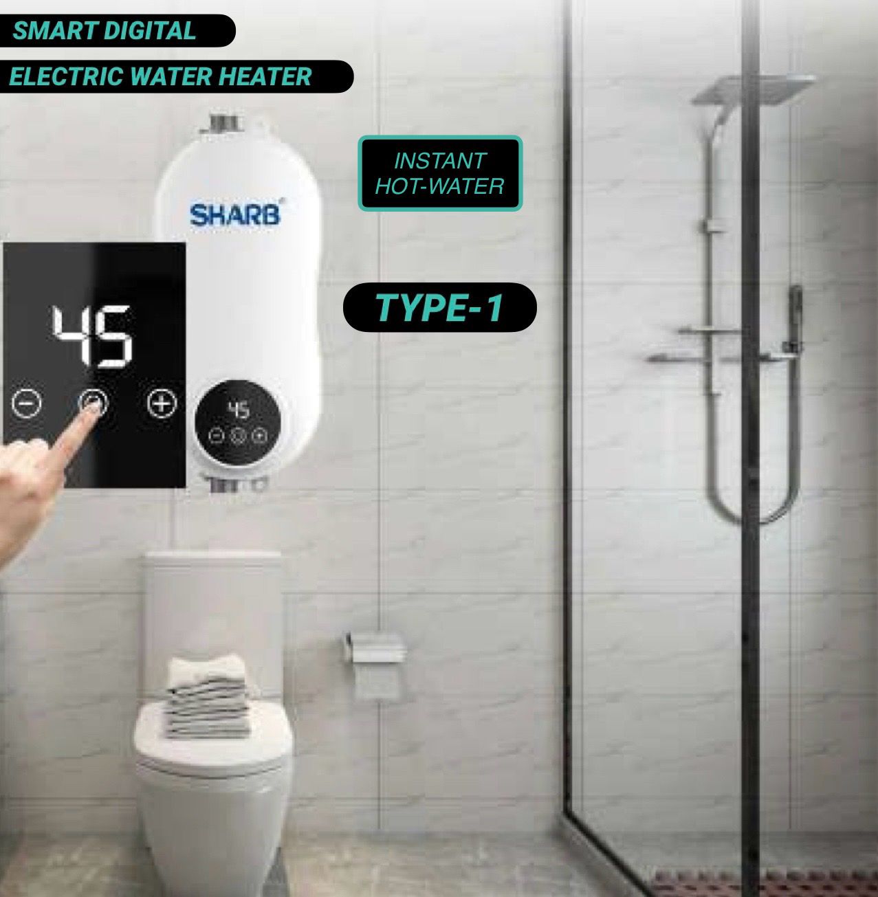 ZS - Smart Digital Electric Water Heater Type-1