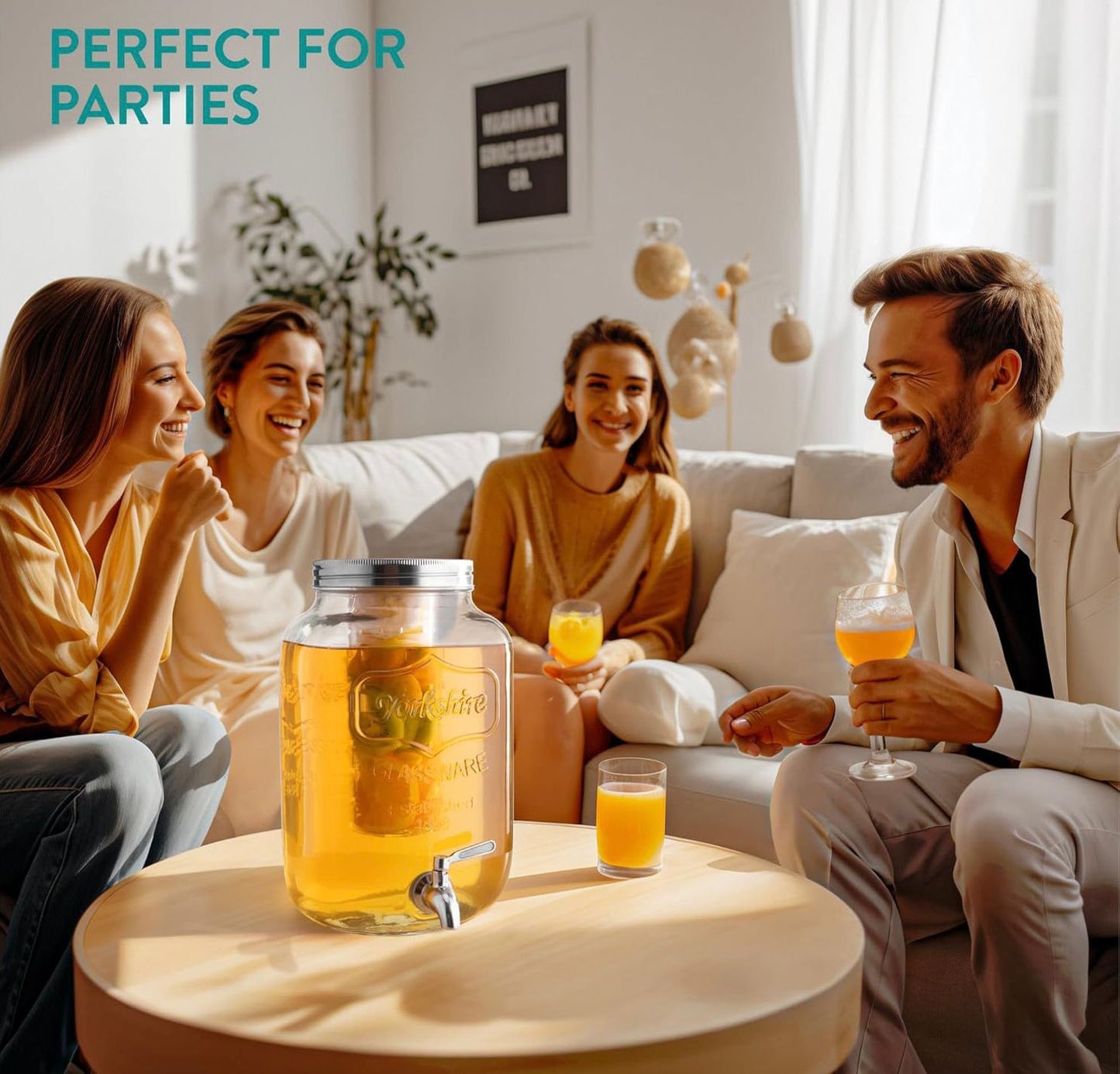 ZS - 4 Litre Glass Juice Dispenser