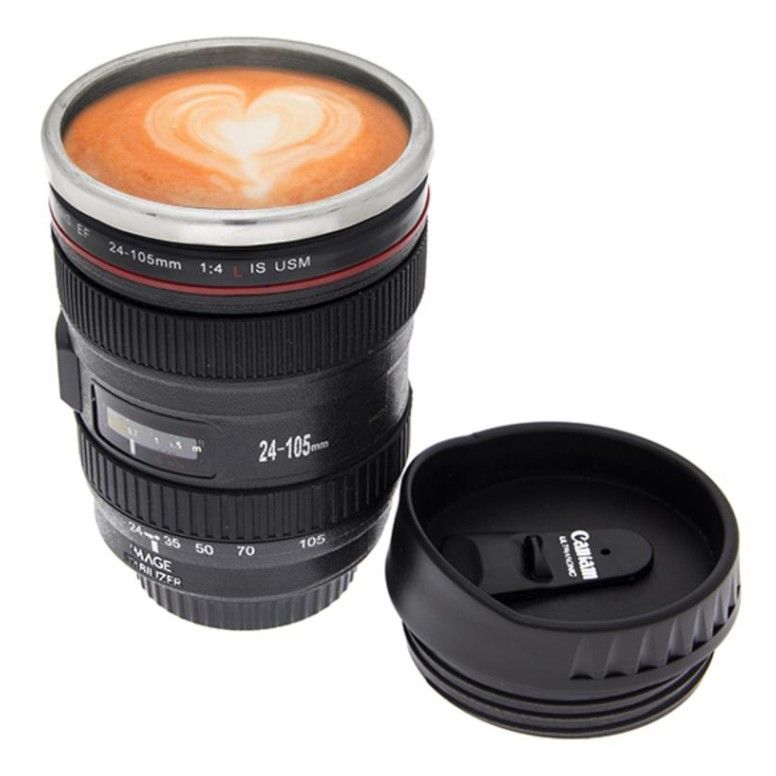 ZS - EF 24-105mm Camera Lens Thermo Flask for Coffee / Cold beverages.