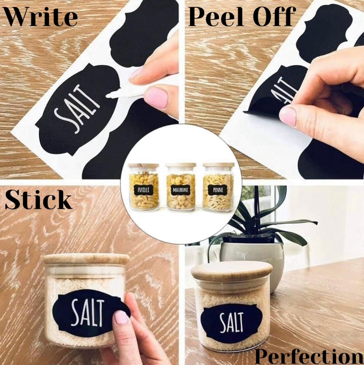 ZS - Multi Purpose Chalkboard Label Stickers 96 PCS Pack