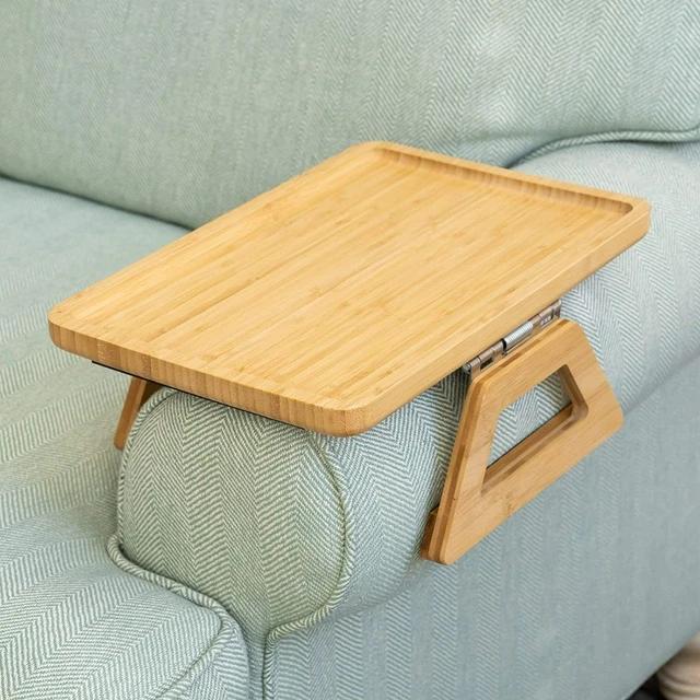 ZS - Bamboo Sofa Armrest Tray