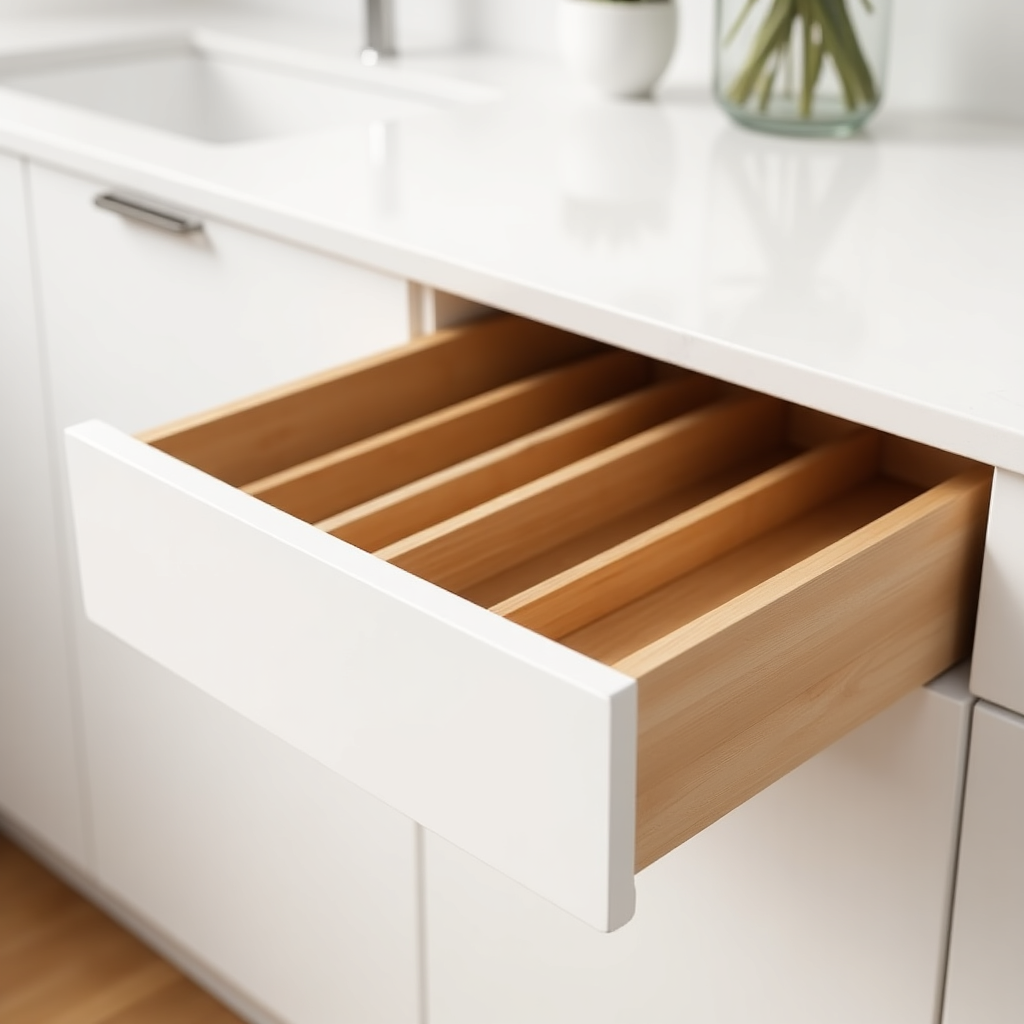 ZS - 5 Compartment Bamboo Drawer Organiser
