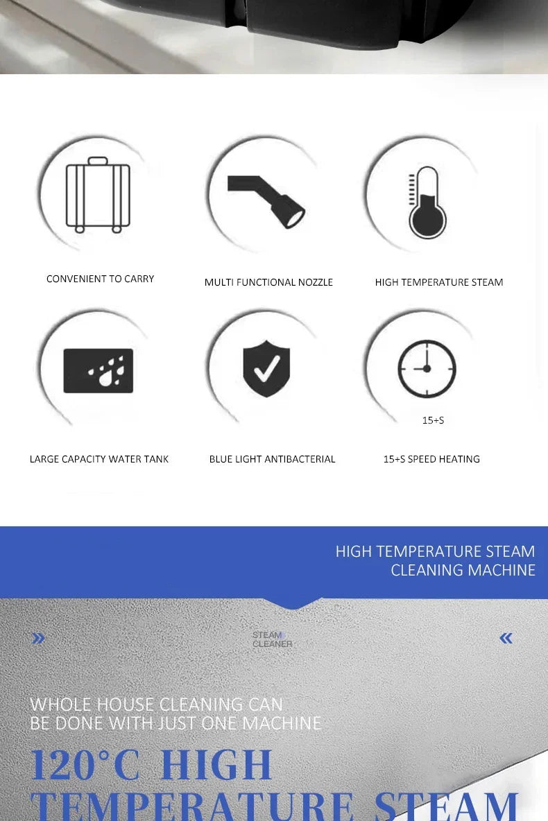 ZS - 220V 1500W High Pressure Handheld Steam Cleaner