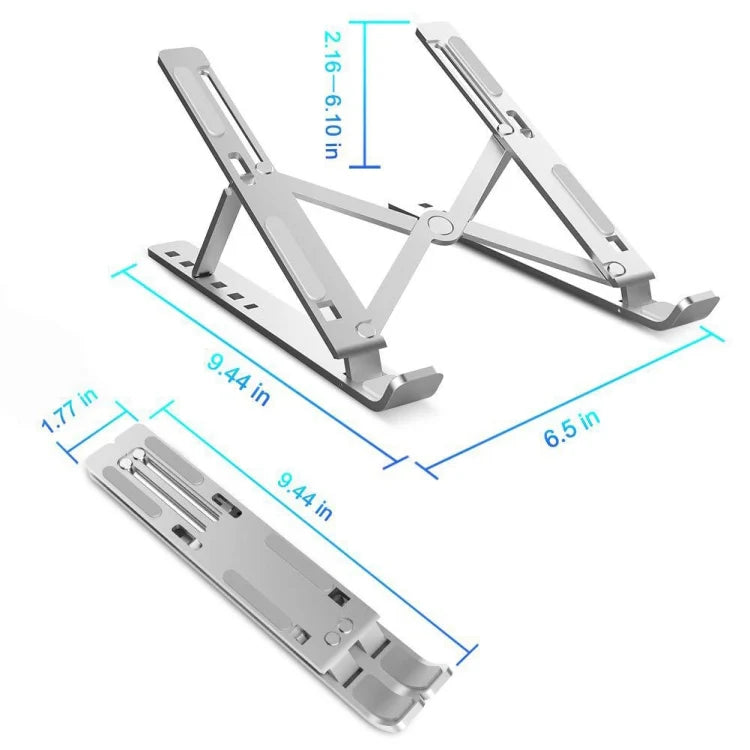 ZS - Portable Adjustable Aluminum Alloy Folding Computer Laptop Stand