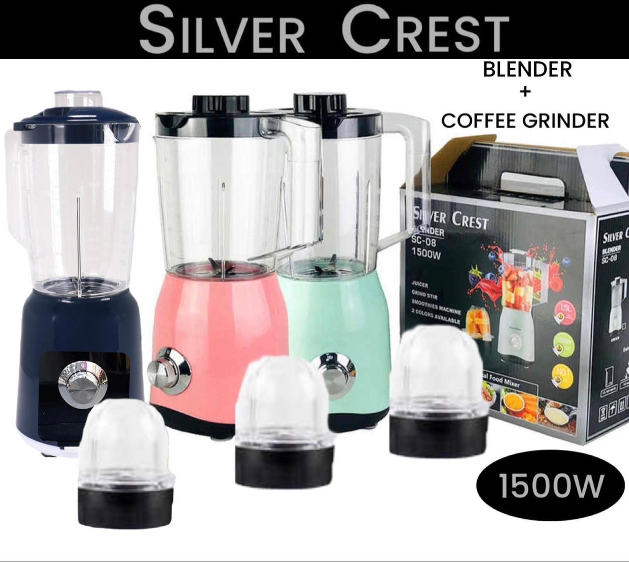 ZS - Silver Crest Blender with Coffee Grinder