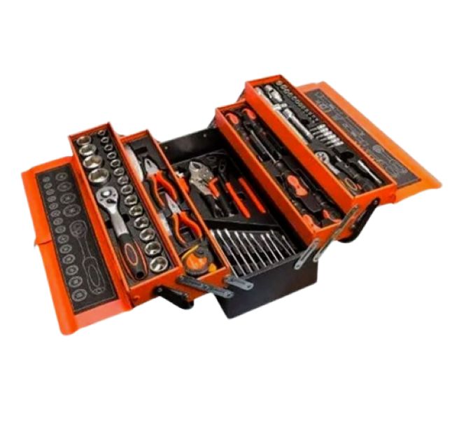 ZS - 85 Piece Tool Set with Cantilever Metal Box