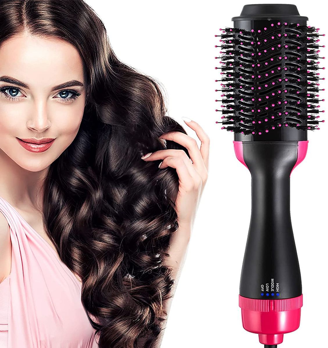 ZS - One-Step Hot Air Blower Hair Brush Dryer and Volumizer Style Comb