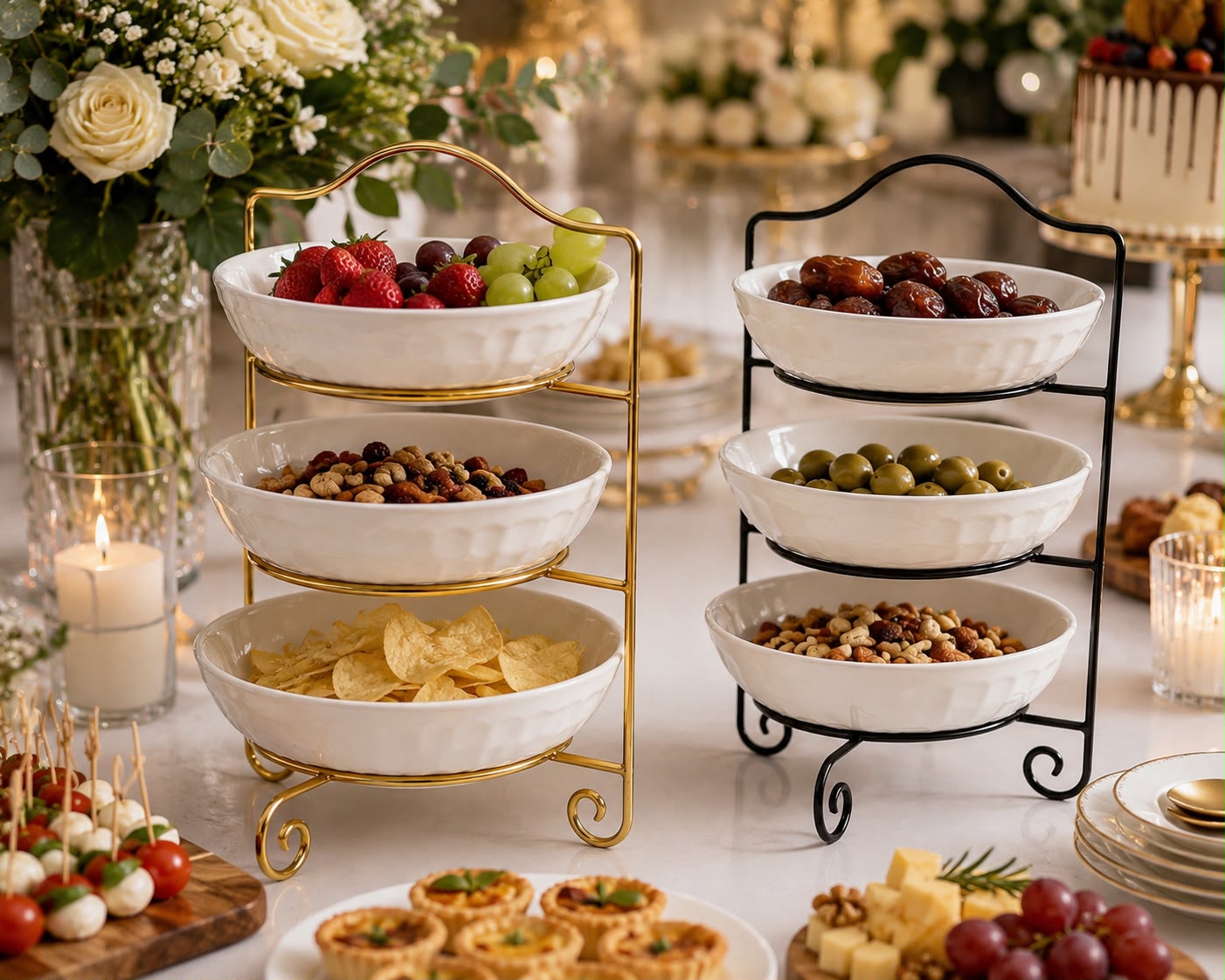 ZS - 3 Tier Bowls with Stand