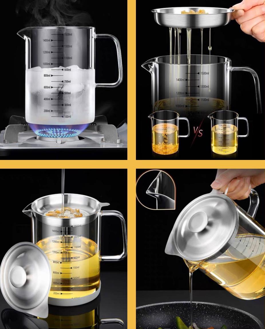 ZS - Oil Strainer Glass Jug