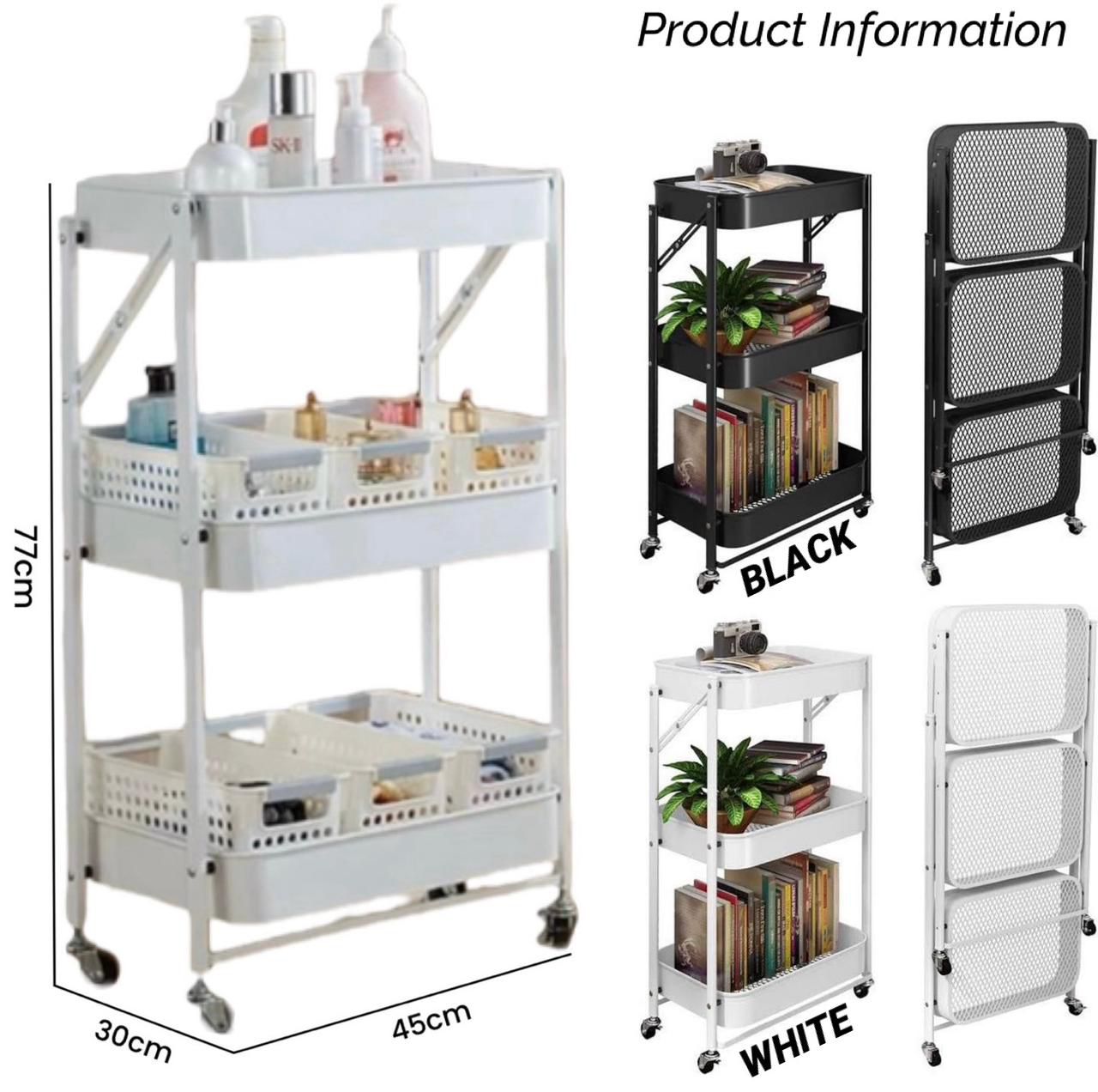 ZS - 3 Tier Multi-Purpose Foldable Trolley